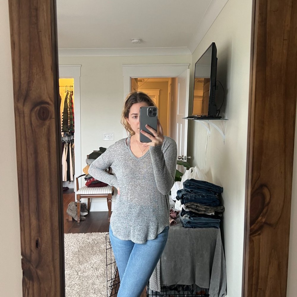 Lightweight Grey Sweater - Picture 3 of 6